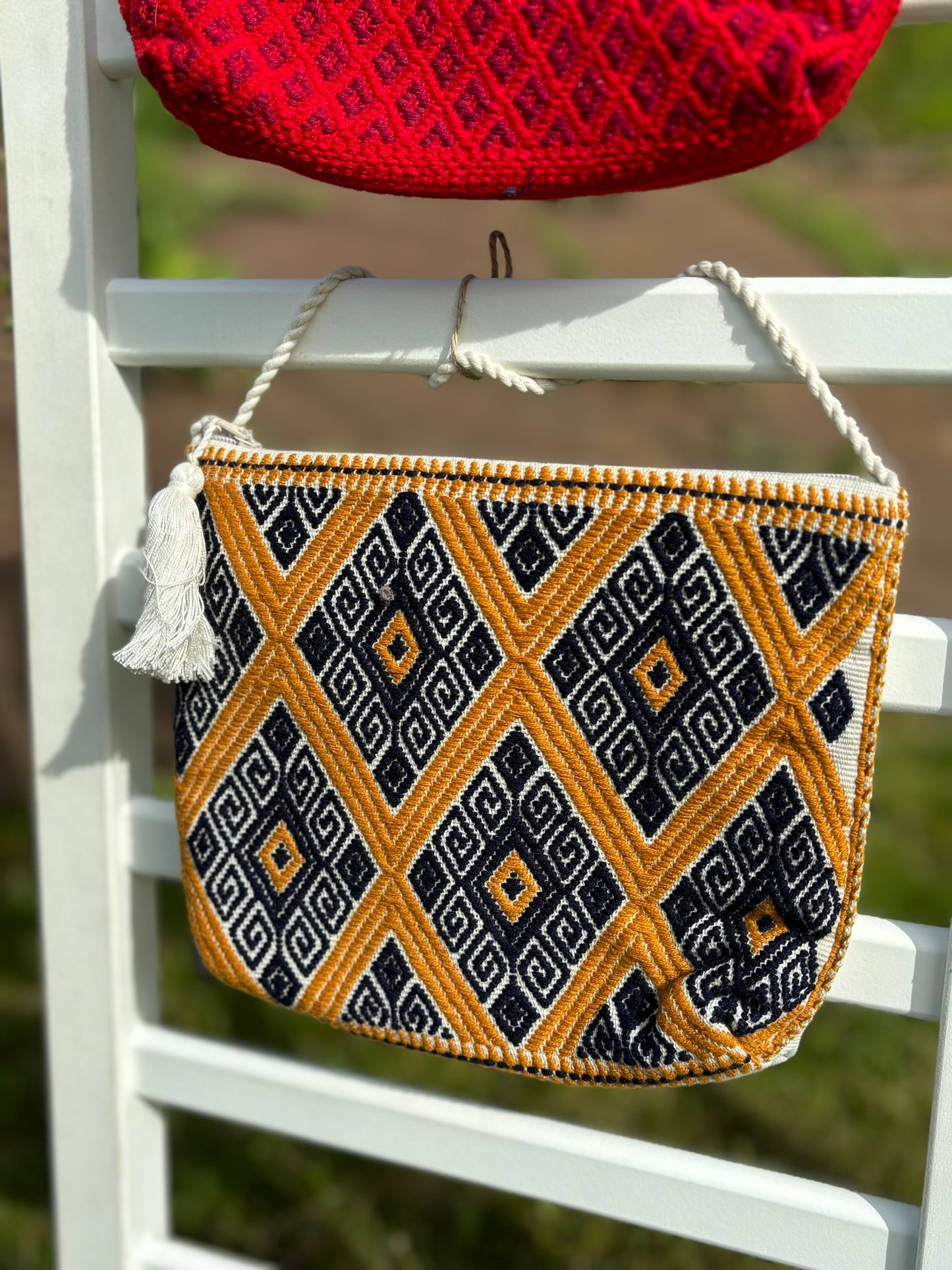 Black and Yellow Solana Crossbody