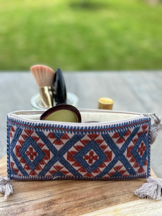 White and Blue Pura Pouch