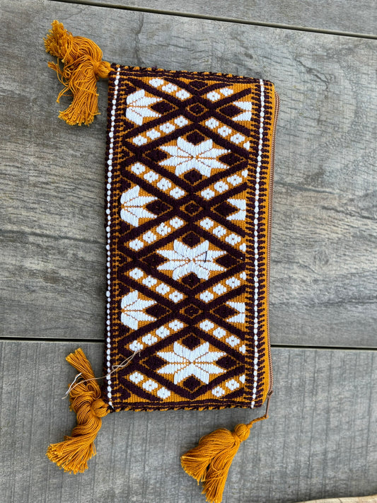 Brown and Yellow Pura Pouch