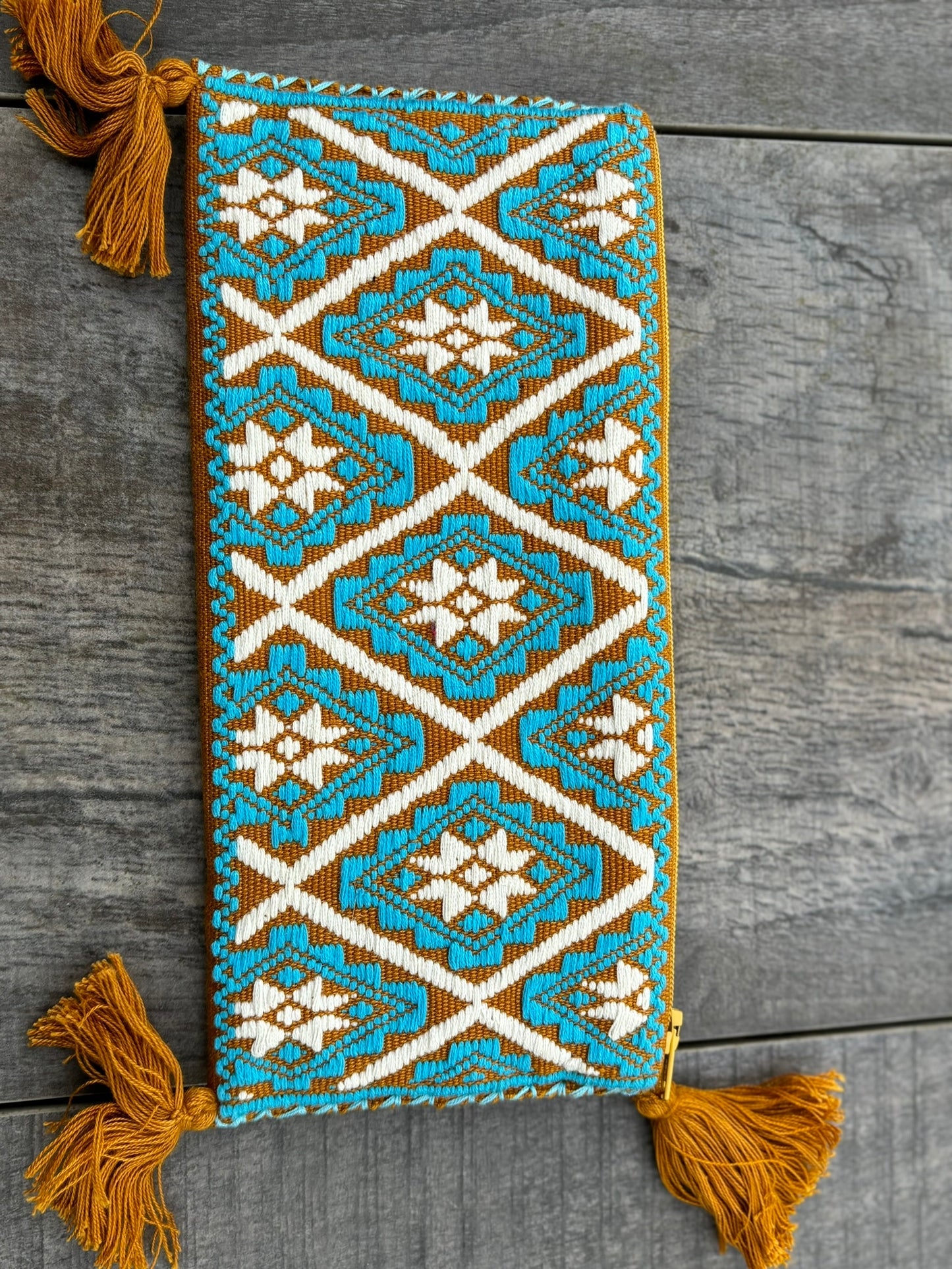 Ochre and Blue Pura Pouch