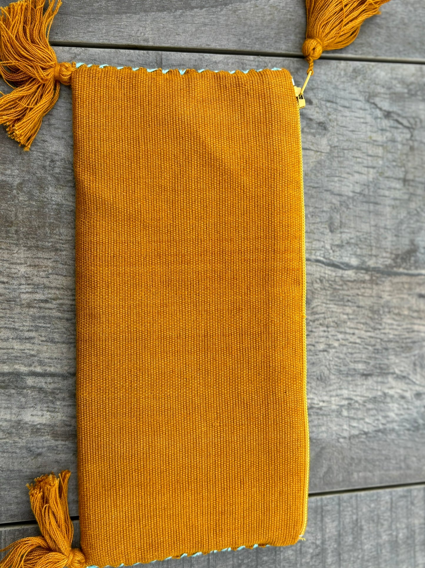 Ochre and Blue Pura Pouch