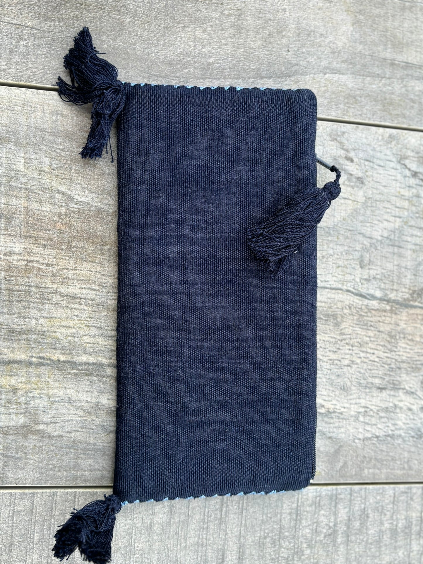 Navy and Ochre Pura Pouch