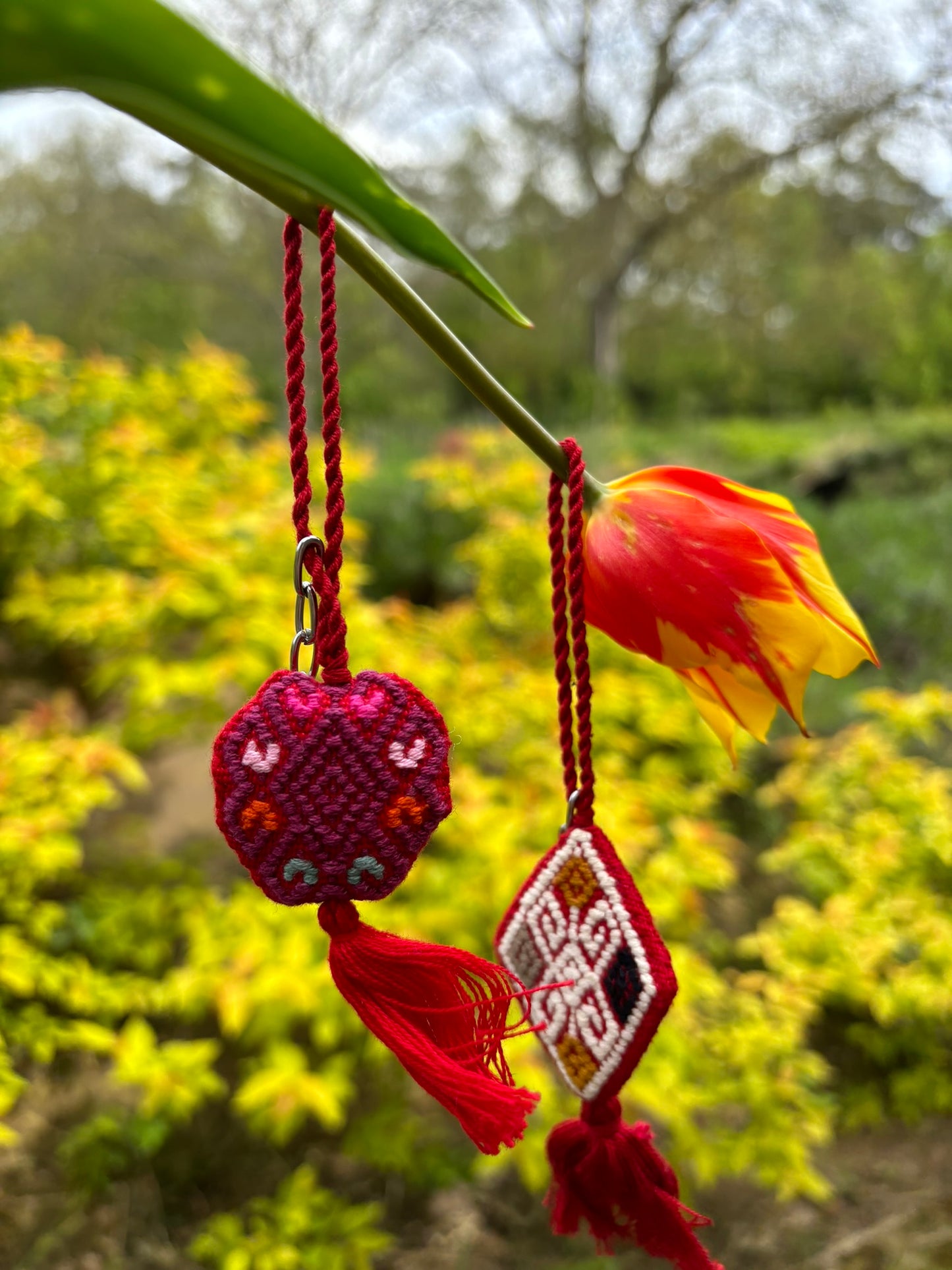 Red Raíces Pendant