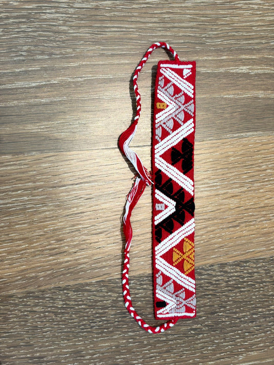 Red and White Herencia Bracelet