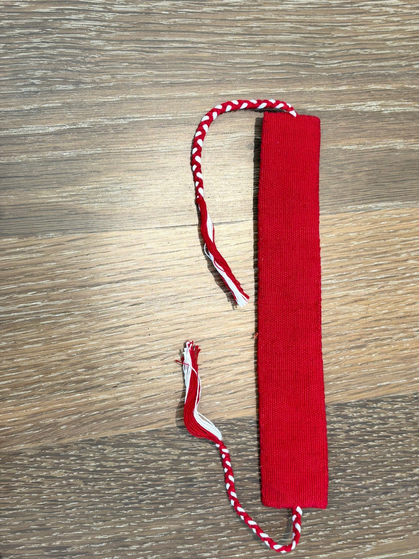 Red and White Herencia Bracelet