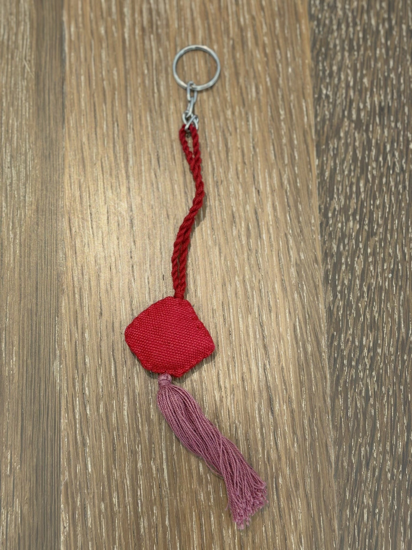 Red and Pink Raíces Pendant