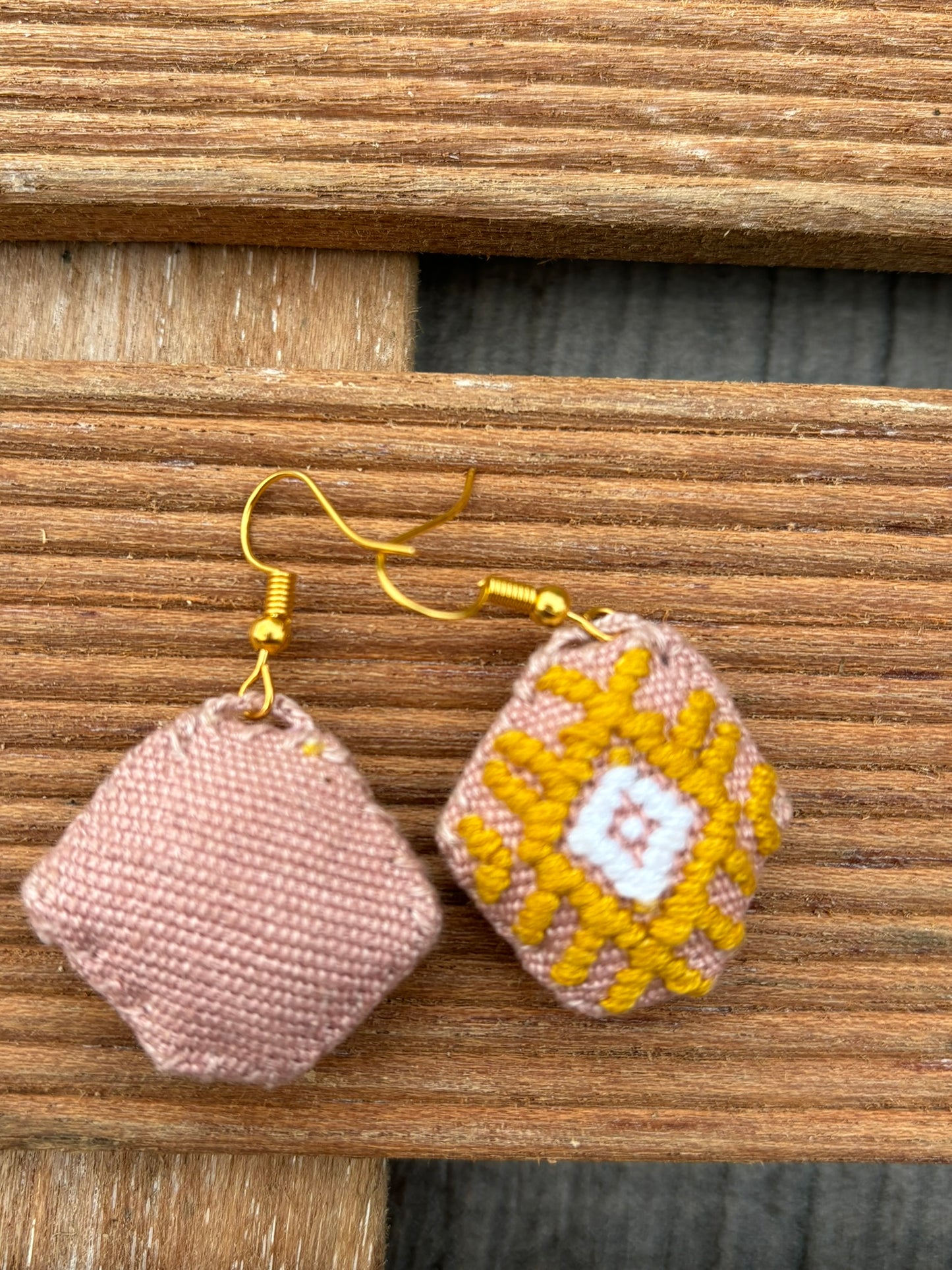 Pink and Ochre Solana Earrings