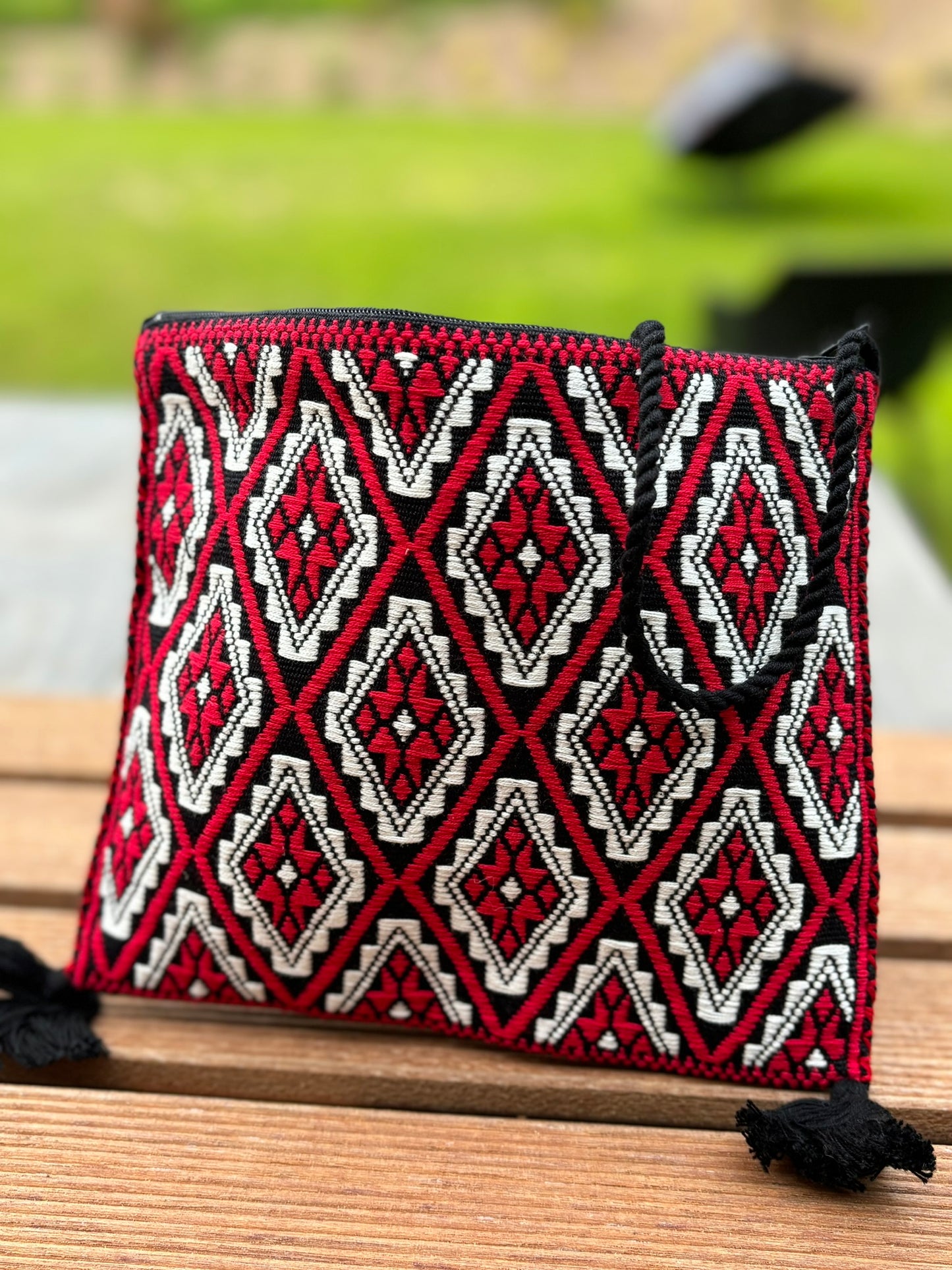 Black and Red Solana Crossbody