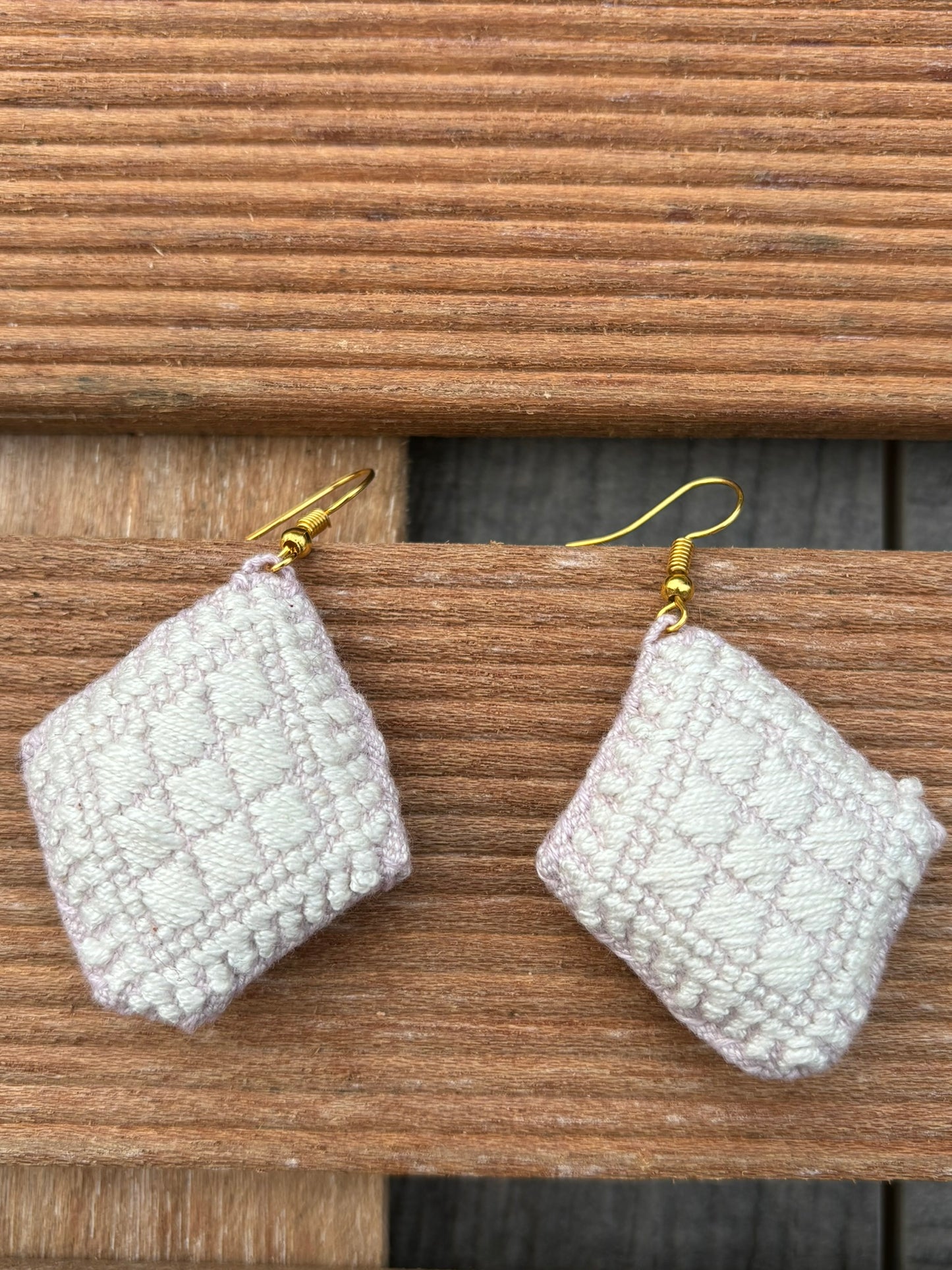 Pale Pink and White Solana Earrings