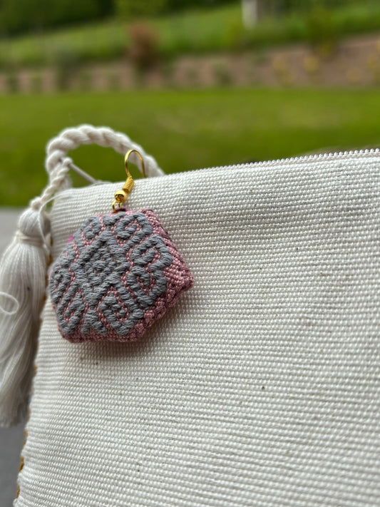 Pink and Gray Solana Earrings