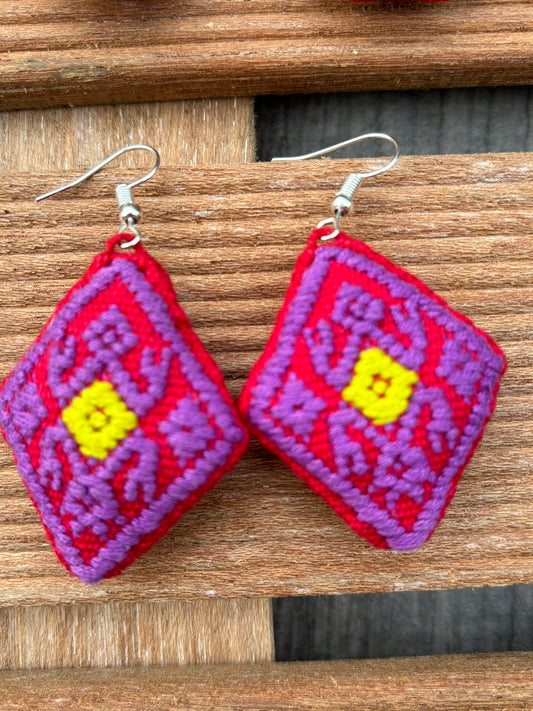 Red Solana Earrings