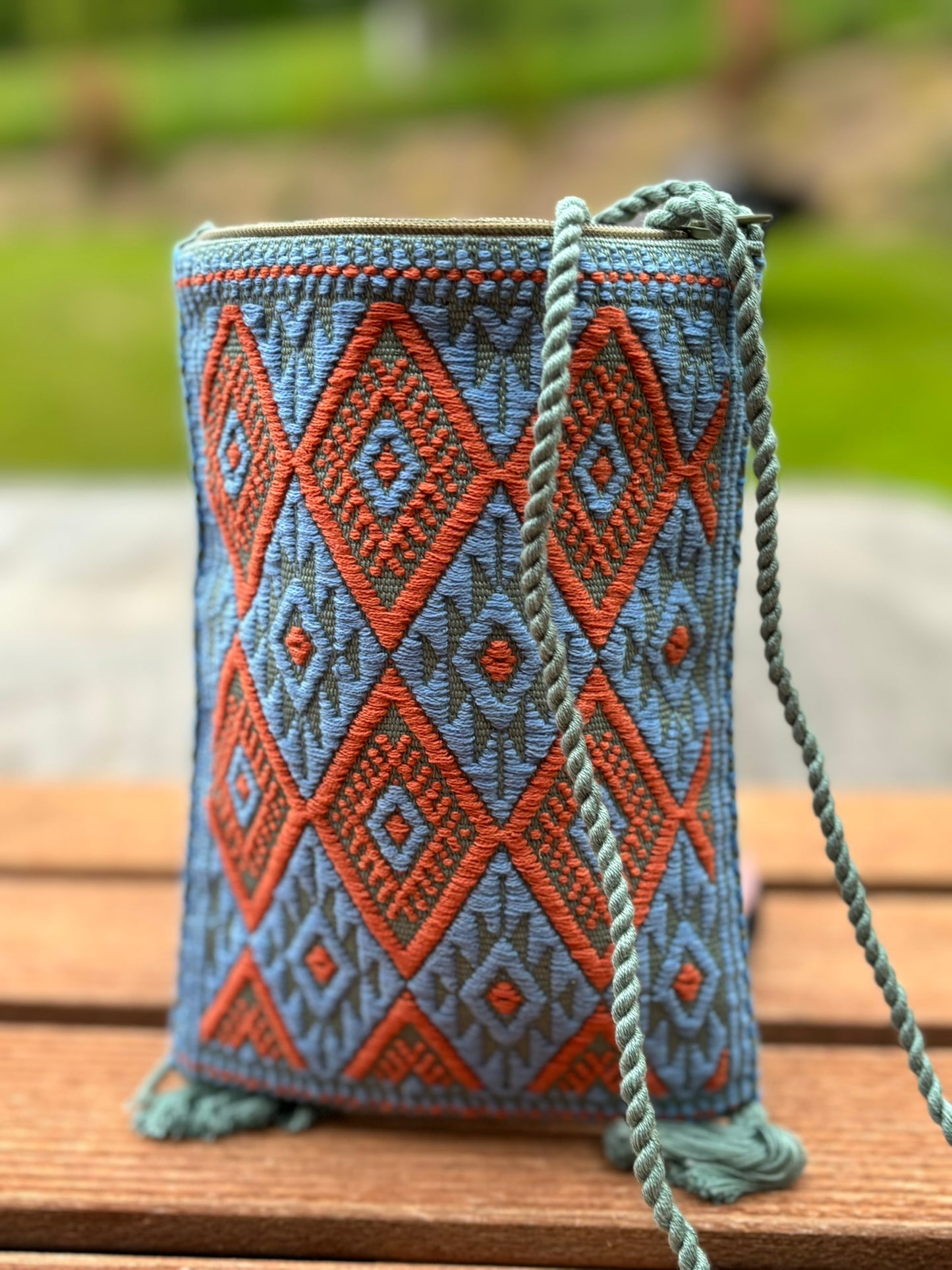 Orange and Blue Solana Pouch