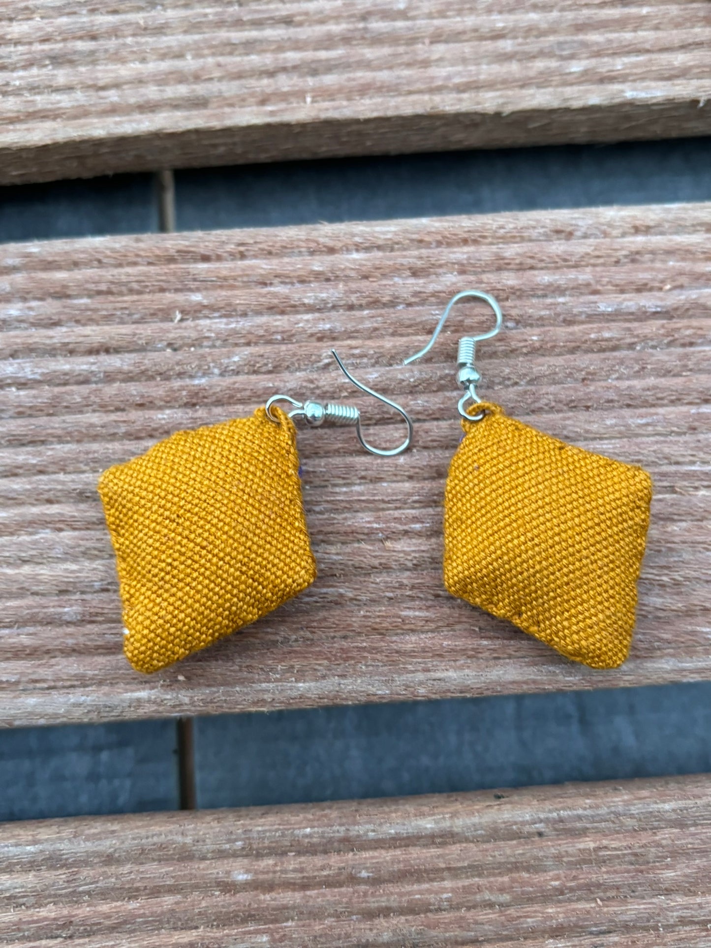 Ochre and Blue Solana Earrings