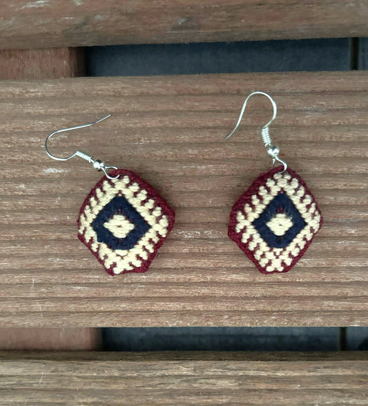 Burgundy Solana Earrings