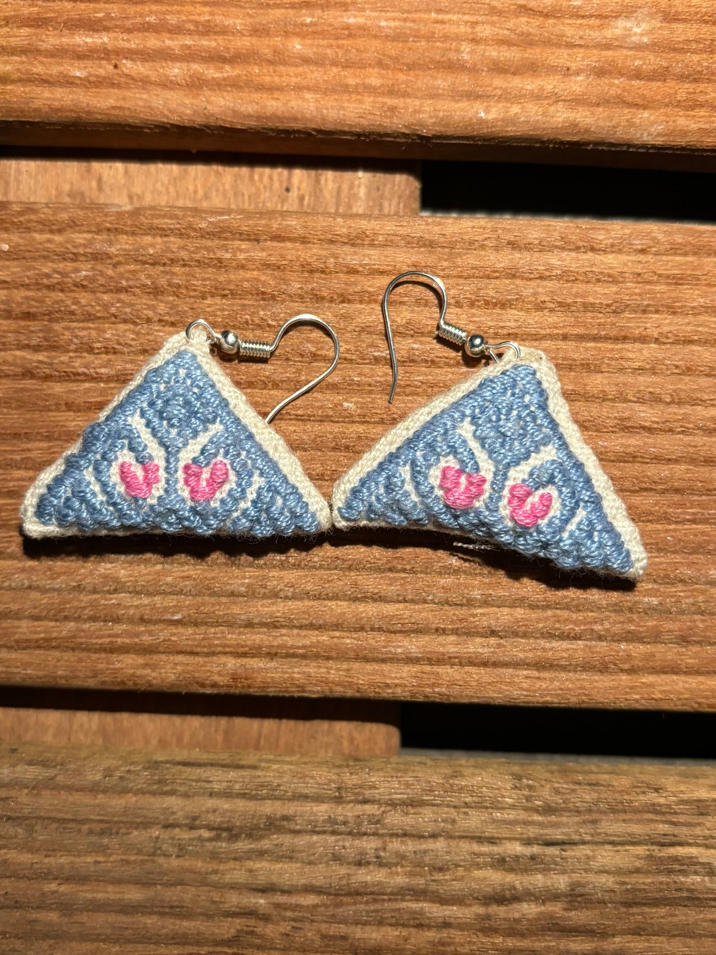 White and Blue Solana Earrings