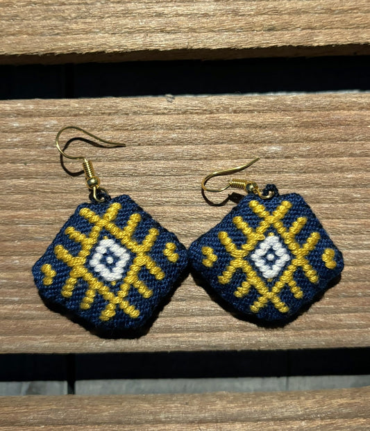 Navy Solana Earrings