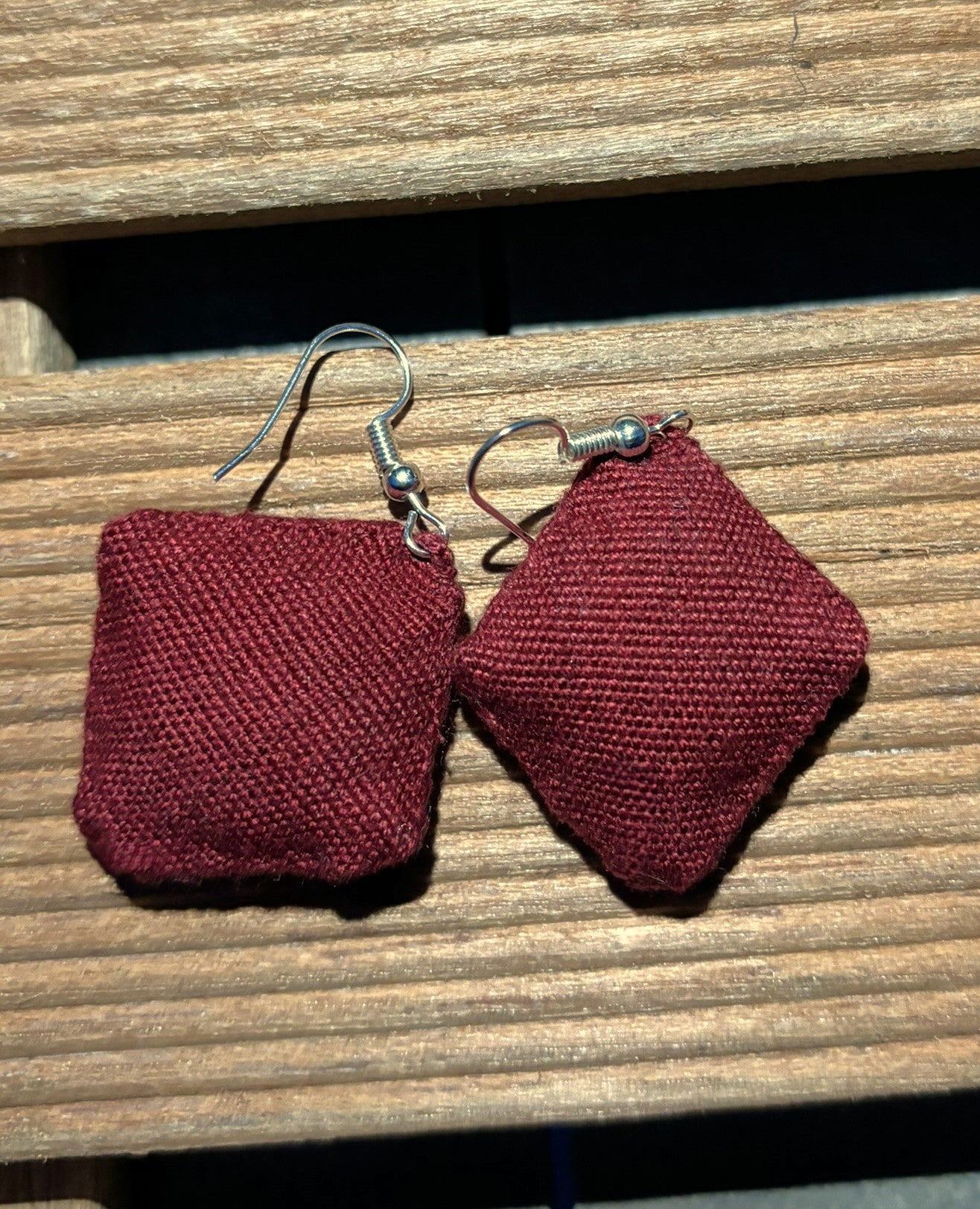 Burgundy Solana Earrings