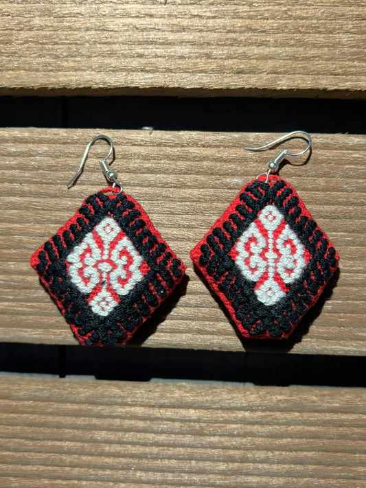 Red Solana Earrings