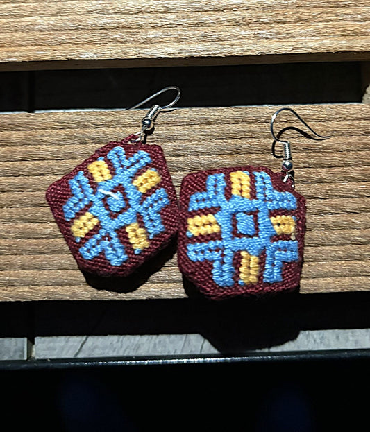 Burgundy Solana Earrings