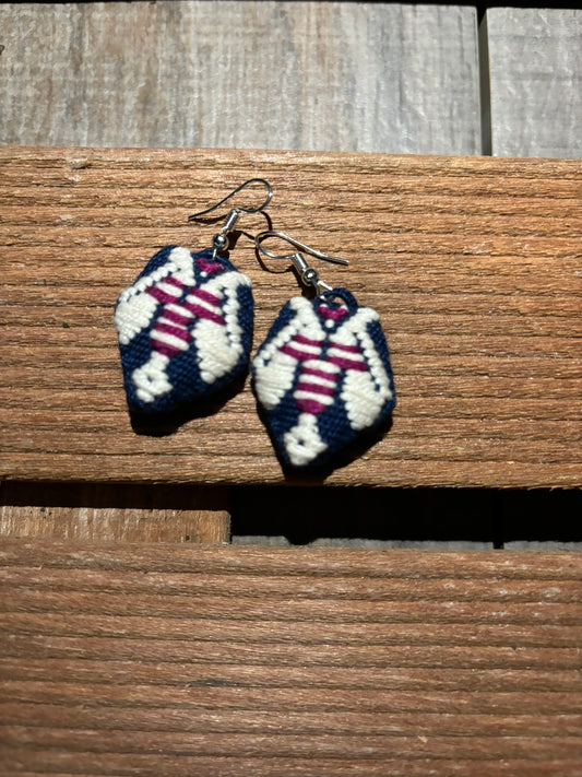 Navy Solana Earrings