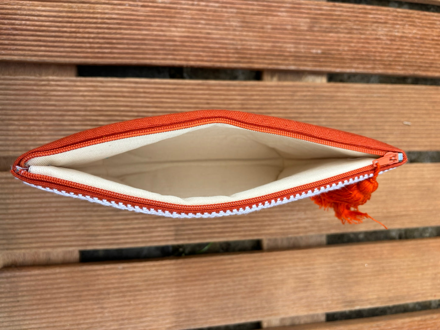 Orange and White Pura Pouch