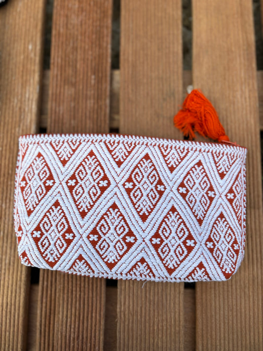 Orange and White Pura Pouch