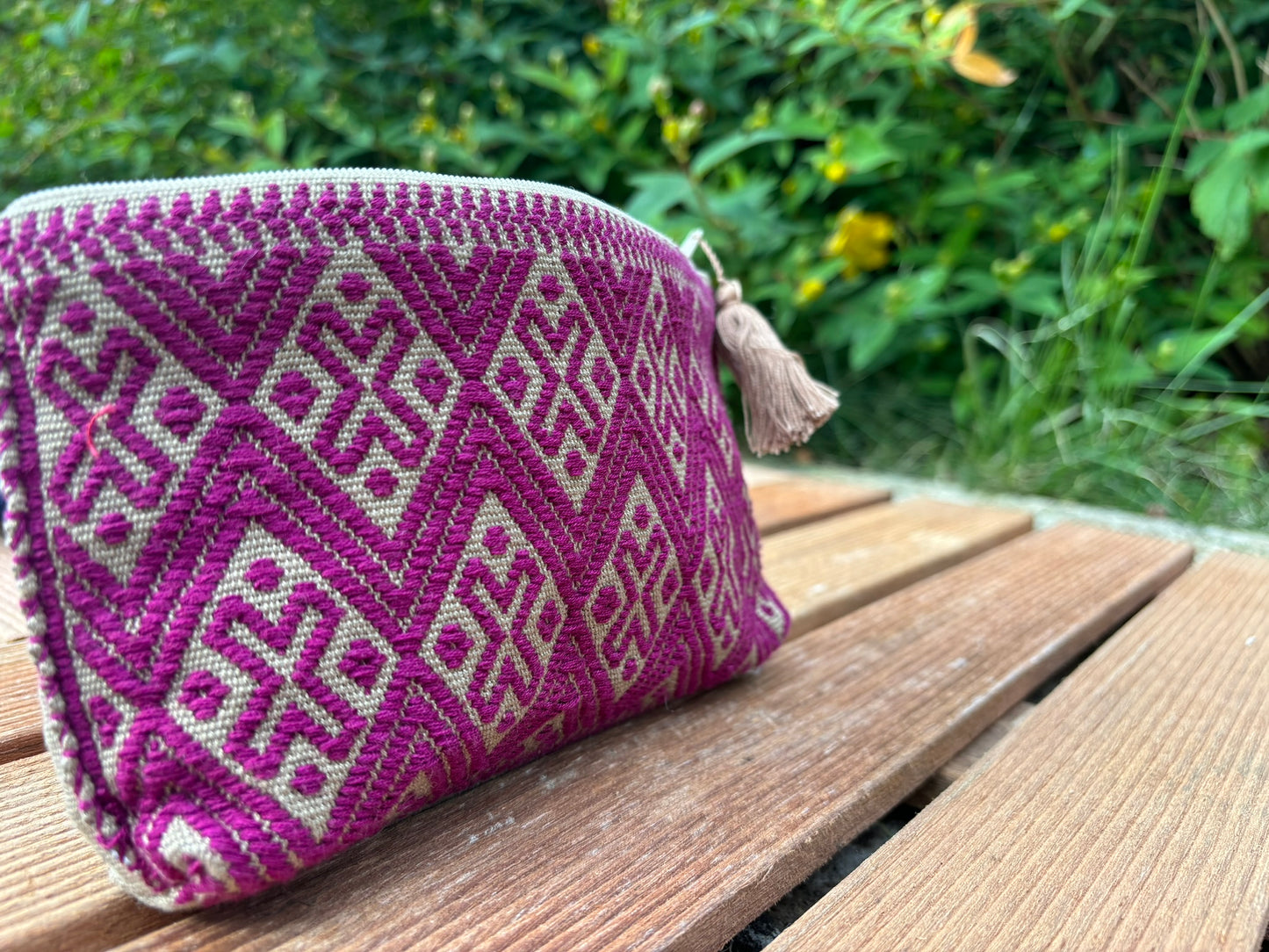 Purple and Beige Pura Pouch