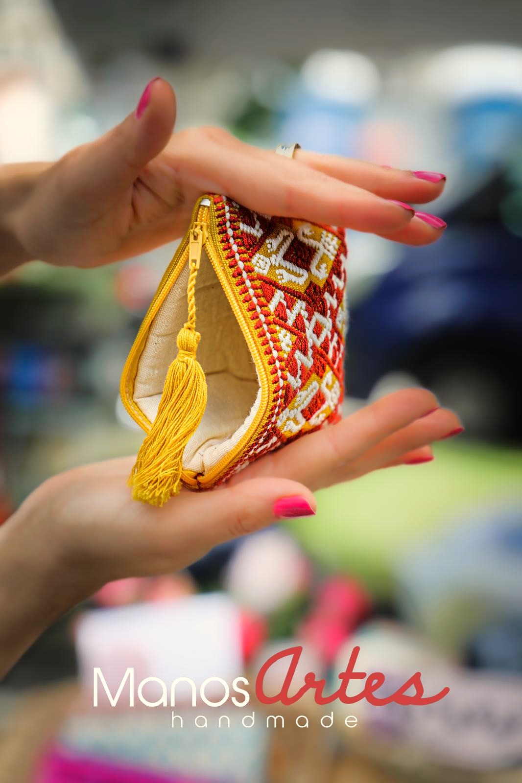 Pink and Ochre Solana Purse