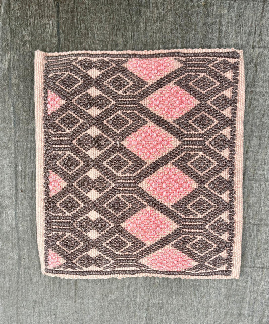 Pink and Gray Dolores Coaster